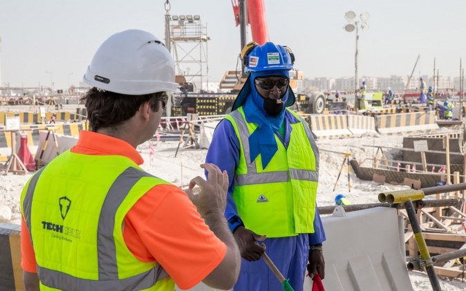Supreme Coucil’s Innovative Cooling Apparel Hailed by Lusail Stadium Construction Workers