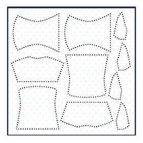 Illustration showing private fabric design